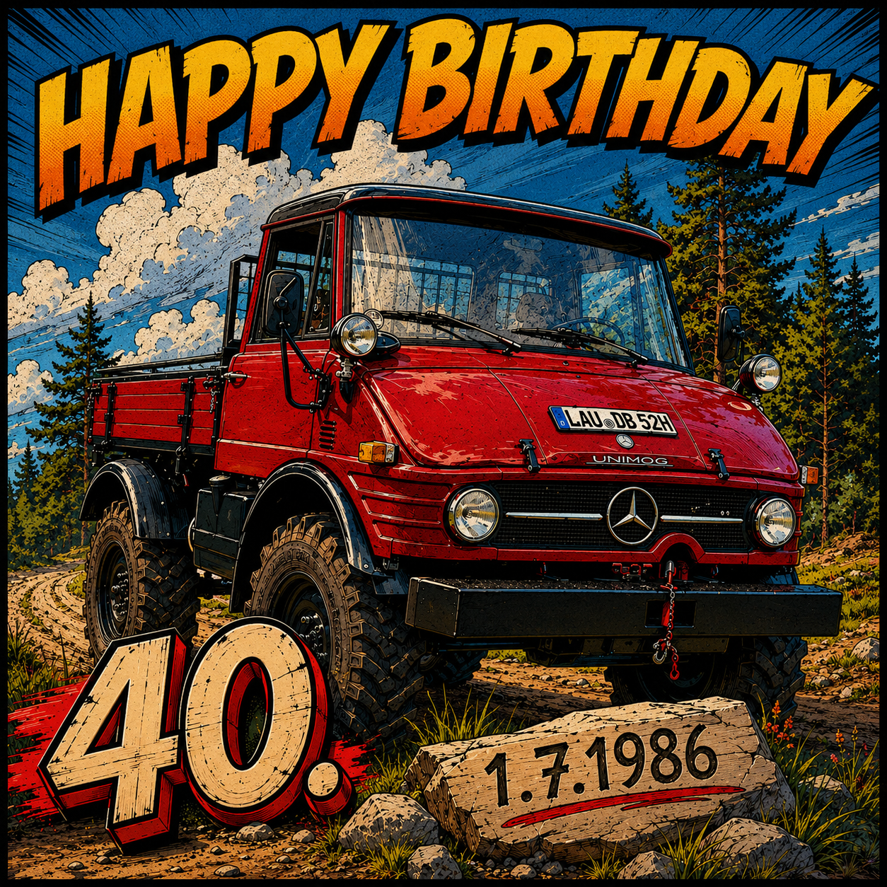 Herzlichen Glückwunsch zum 40. Geburtstag!